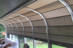 Spring tension wand Shades, Curve Only Side View
