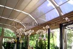 Four Seasons Patio Screen Shades - Handles with Wand operation.