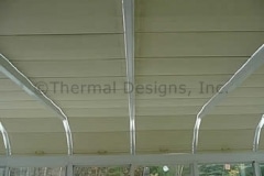 Four Seasons Patio Shades for low pitch rooms - Handles with Wand operation