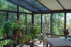 Four Seasons Patio Shades for low pitch rooms - Handles with Wand operation 5