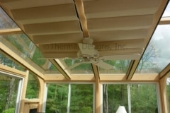 Add-on Track Shades - Bronze track inside mount to glazing beams
