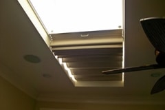 Skylight shade in Side-mounted Tracks